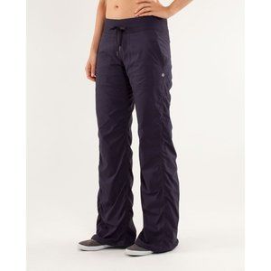 Lululemon Athletica Dark Purple Dance Studio Pants (lined)